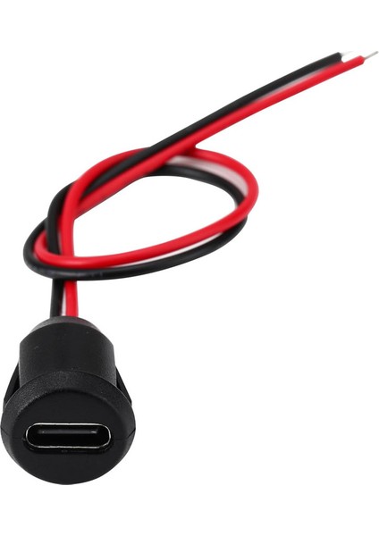 Type C Panel Montaj Dişi Soket 2 Pin 15CM Kablolu Uzatma USB 3.1 Konnektör Araba Kamera Oyuncak