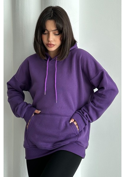 Kadın Kapüşonlu Oversize Sweatshirt modelleri