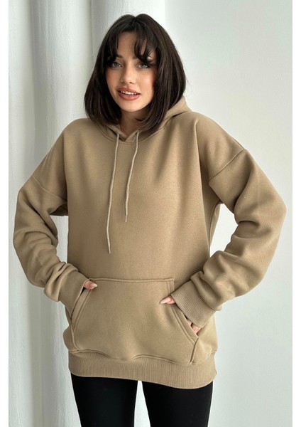 Kadın Kapüşonlu Oversize Sweatshirt modelleri