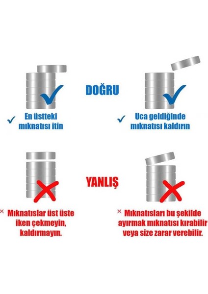 4 Adet 10MM x 3mm Yuvarlak 3mm Havşa Delikli Mıknatıs Disk Neodyum Buzdolabı Ofis Yazı Not Tahtası