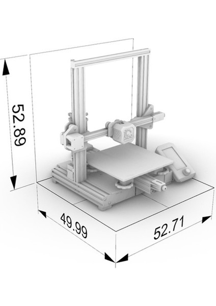 Creality Ender 3 V2 3D Yazıcı 3 Boyutlu Model Plastik Baskı Ürün Kutu Prototip Gelişmiştirme TMC2208