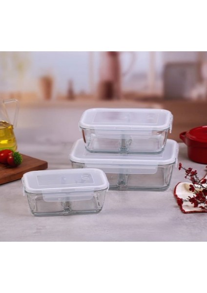 Fresco Bölmeli Küçük Boy Saklama Kabı