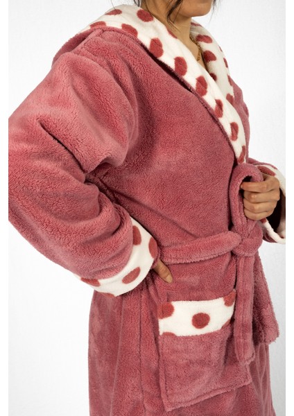 life home collection milay's life home collection welsoft ultra-soft desenli nakışlı bornoz sabahlık