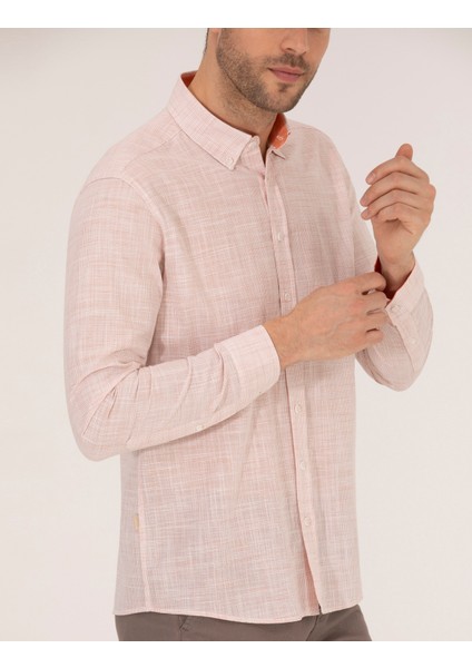 Erkek Tarçın Regular Fit Uzun Kollu Gömlek 50264940-VR191