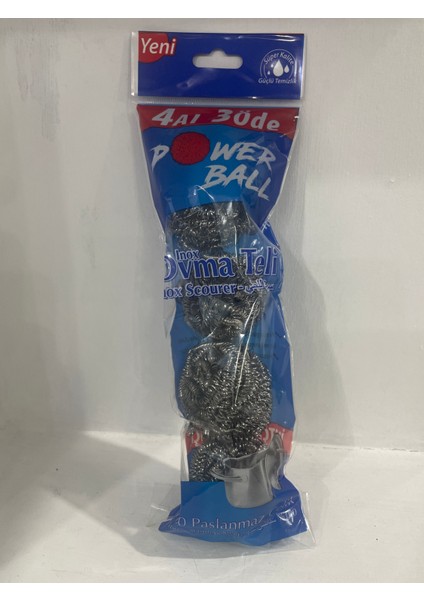 Power Ball İnox Ovma Teli