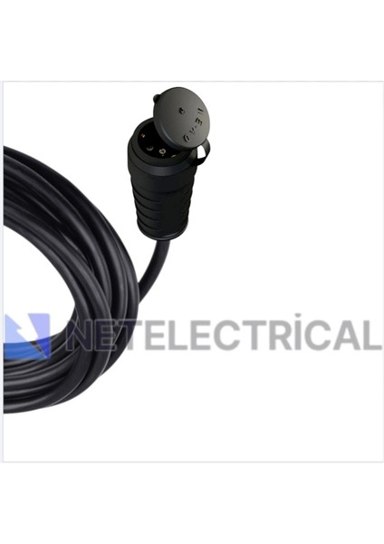 Kauçuk Tekli Topraklı Ara Uzatma Kablosu 55 Metre 3x1.5 mm² Ttr Siyah Kablolu