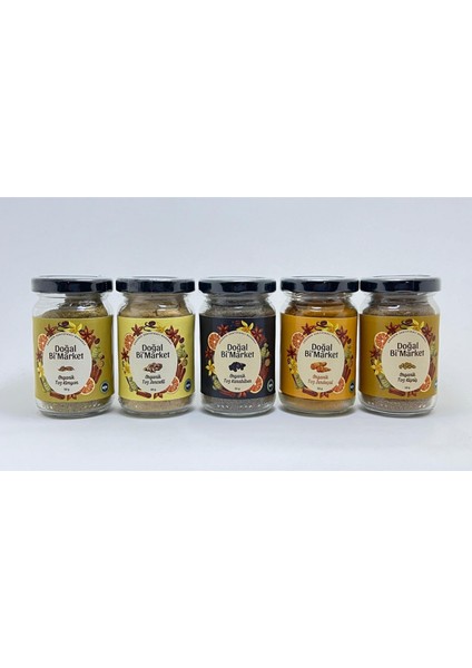 5'li Organik Baharat Set