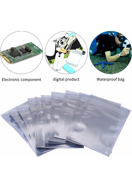 Kilitli Antistatik Poşet 6X9CM 100 Adet Şeffaf Su Toz Geçirmez Koruyucu Esd Metalize Torba indirimleri