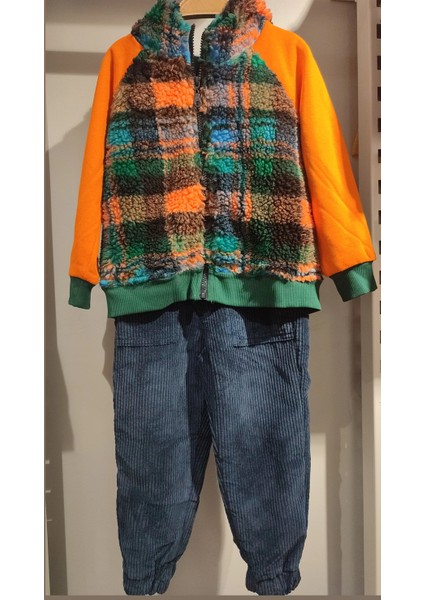 Erkek Kadife Pantalonlu Eşofman Takımı