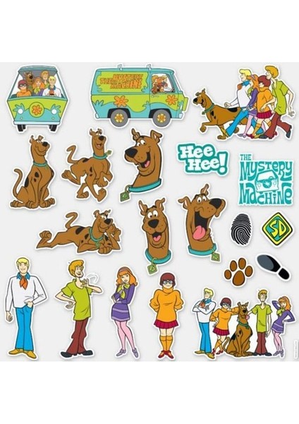 Major Selection Scooby doo özel tasarım 20'li sticker seti