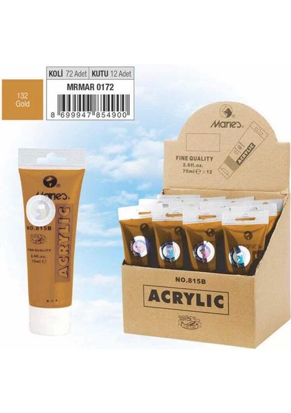 Akrilik Boya 75ML Altın