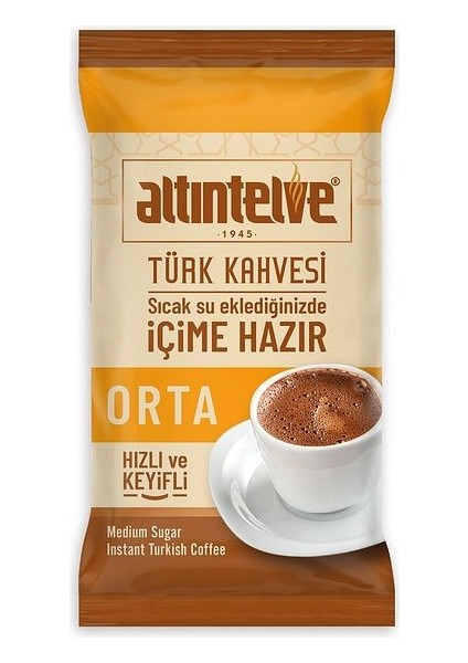 Hazır Türk Kahvesi 3'ü 1 Arada Sade-Orta-Şekerli 3x 24'lü Kutu fırsatları
