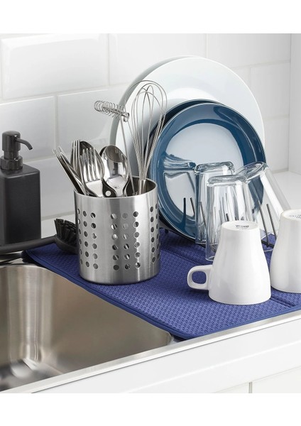 Metal Kaşıklık Çap: 12 Cm Bulaşıklık Paslanmaz Çelik Çatal Bıçaklık Yükseklik: 13.5 Cm