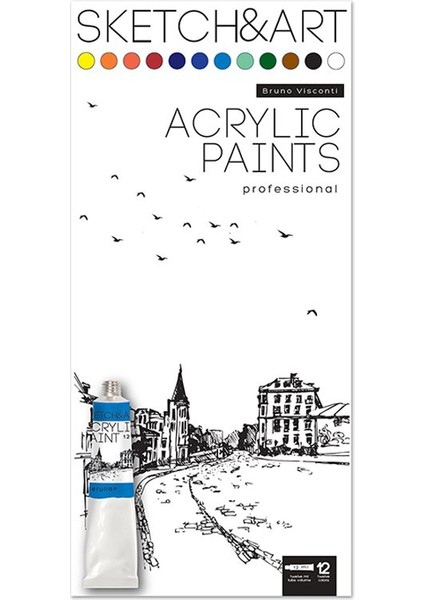 Bruno Visconti Sketch&art Akrilik Boya 12X12ML N:70-0013