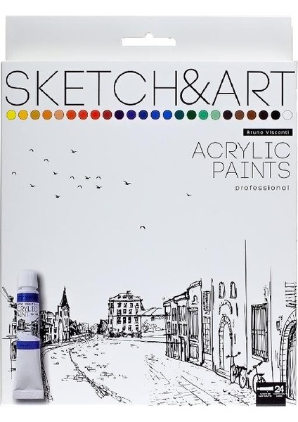 Bruno Visconti Sketch&art Akrilik Boya 24X12ML NO:70-0017