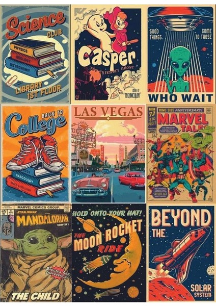 Major Selection Eski çizgi filmler casper vs. Temalı laptop tablet telefon sticker seti