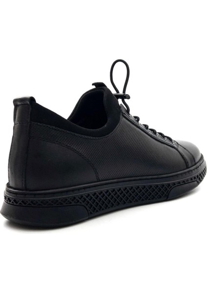 3Y0461 Streçli Deri Hafif Erkek Sneakers Ayakkabı