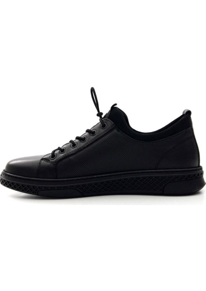 3Y0461 Streçli Deri Hafif Erkek Sneakers Ayakkabı