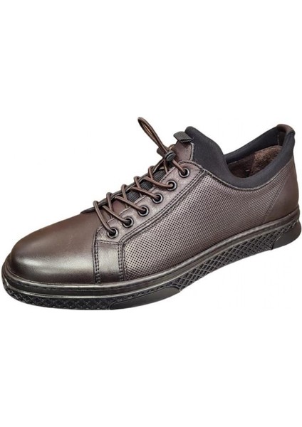 3Y0461 Streçli Deri Hafif Erkek Sneakers Ayakkabı