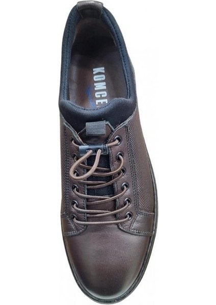 3Y0461 Streçli Deri Hafif Erkek Sneakers Ayakkabı