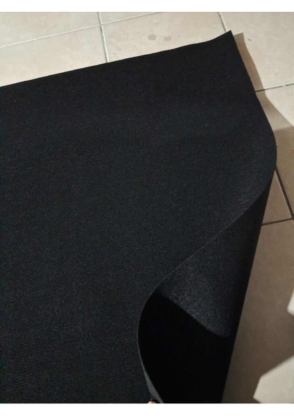 Fuar Halısı Rip Halı Duvardan Duvara Halıfleks 2 x 7 Metre Siyah Ucuz Rip Halıflekx