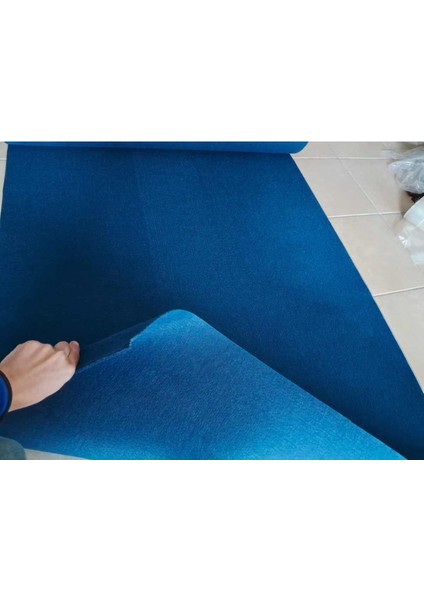 Fuar Halısı Rip Halı Duvardan Duvara Halıfleks 2 x 5 Metre lacivert Ucuz Rip Halıflekx