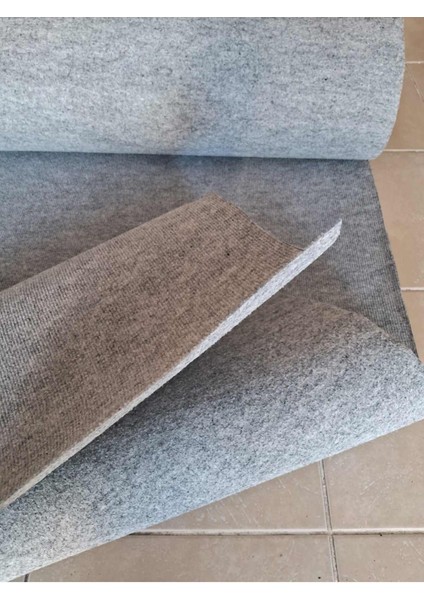 Fuar Halısı Rip Halı Duvardan Duvara Halıfleks 2 x 8 Metre Gri Ucuz Rip Halıflekx