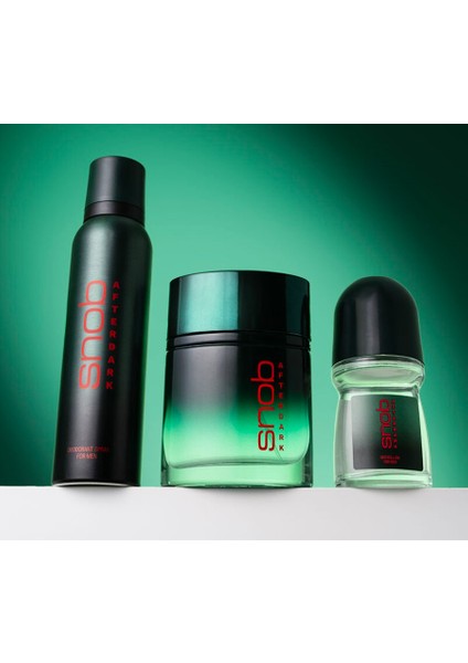 Erkek Afterdark Parfüm 100ml + Deodorant 150 ml + Roll-On 50ml