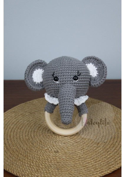 Amigurumi Organik Sevimli Fil Bebek ve Çıngırak Diş Kaşıyıcı fiyatları