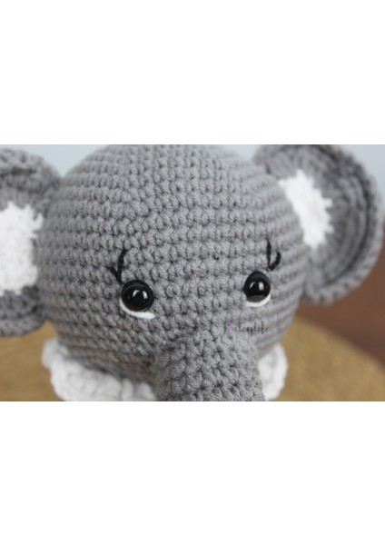 Amigurumi Organik Sevimli Fil Bebek ve Çıngırak Diş Kaşıyıcı modelleri