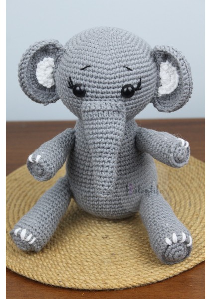 Amigurumi Organik Sevimli Fil Bebek ve Çıngırak Diş Kaşıyıcı indirimleri