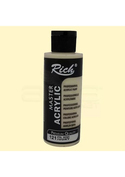 Master Akrilik Boya 120ML 121 Fildişi