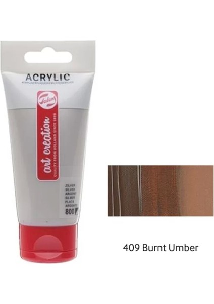 Akrilik Boya 409 Burnt Umber 75ML (RT3511409M)