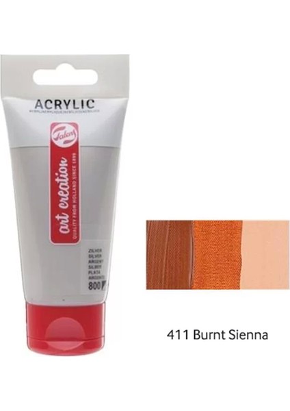 Akrilik Boya 411 Burnt Sienna 75ML (RT3511411M)