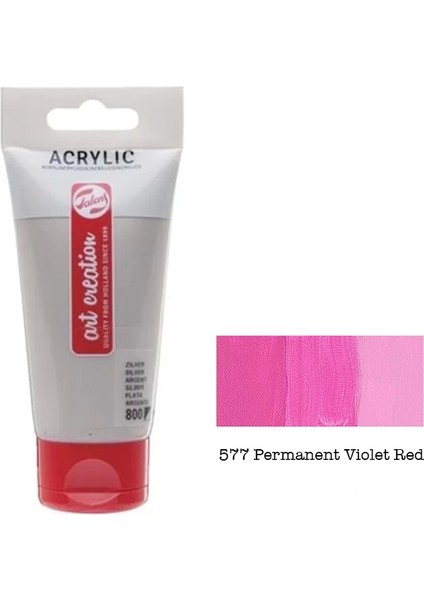 Akrilik Boya 577 Permanent Violet Red 75ML (RT3511577M)