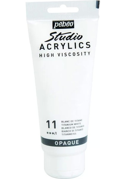 Pebeo Studio Akrilik Boya 11 Titanium White 100ML