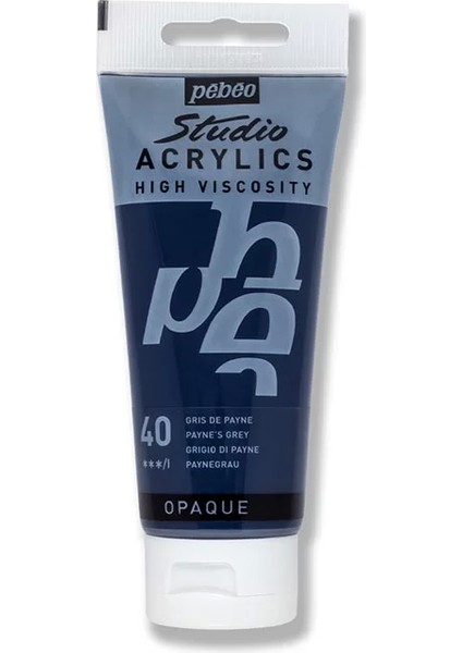 Pebeo Studio Akrilik Boya 40 Paynes Grey 100ML