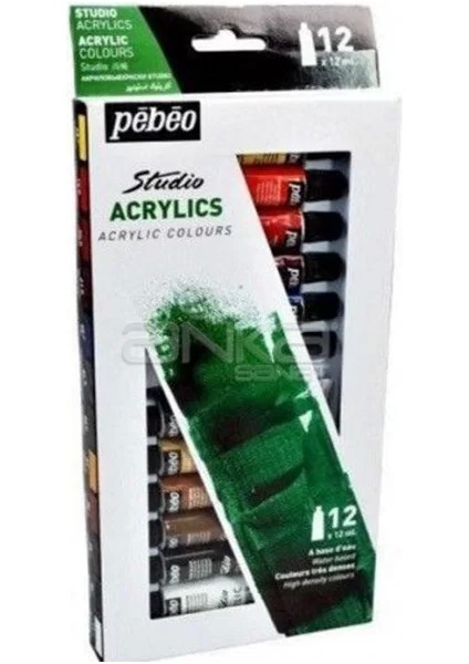 Pebeo Studio Akrilik Boyaa Seti 12X12ML 666013