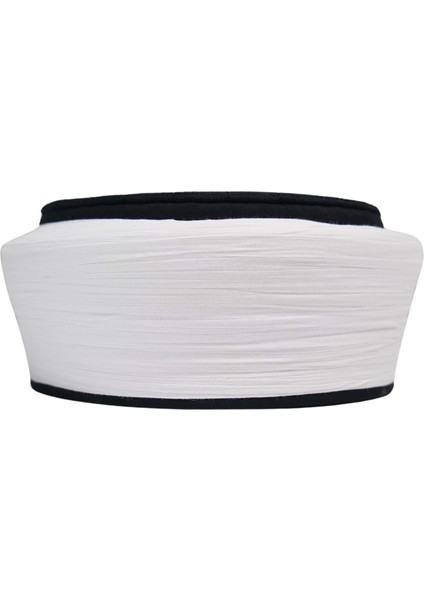 Talebe Sarığı-Beyaz Kumaş-Siyah Takke-Düz Sarım-Kuş Gözlü-5 Metre fiyatları