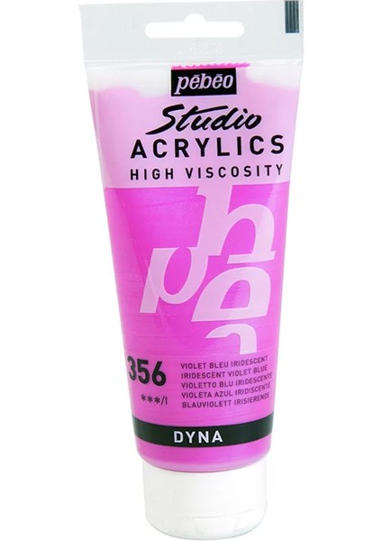 Pebeo Studio Akrilik Boya 356 Iridescent Violet Blue 100ML