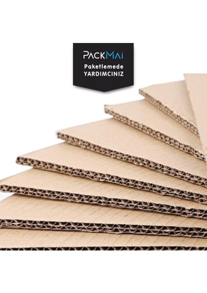 50x70cm Oluklu Mukavva | 10ADET | 6mm Karton Levha (Proje-Puzzle-Tuval-Maket-Okul-Hobi-Çerçeve-Paketleme)