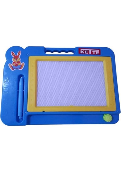 Mavi Renk Yaz Sil Yazı Tahtası Mıknatıslı Manyetik Tahta 27X20 cm Eğlen-Öğren