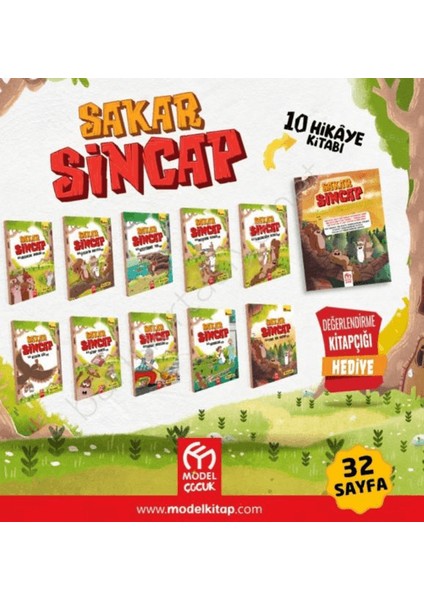 Sakar Sincap Hikaye Seti 10 Kitap - Hilal Kılıç