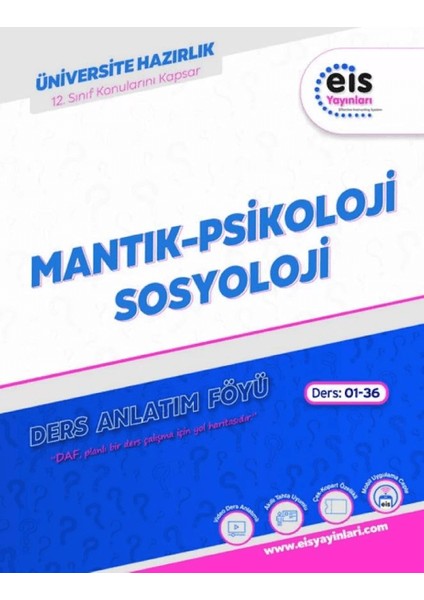 Mantık / Psikoloji / Sosyoloji Ders Anlatım Föyü