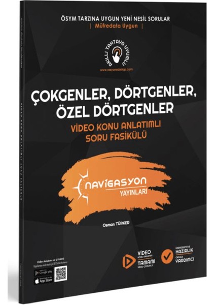 Çokgenler, Dörtgenler ve Özel Dörtgenler Video Konu Anlatımlı Soru Fasikülü