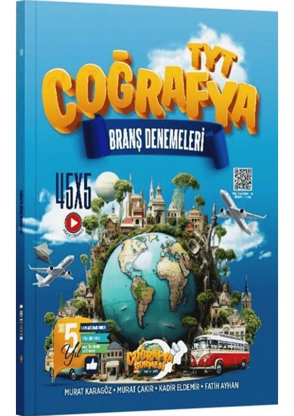 Tyt Coğrafya 45 x 5 Branş Denemeleri - Murat Çakır