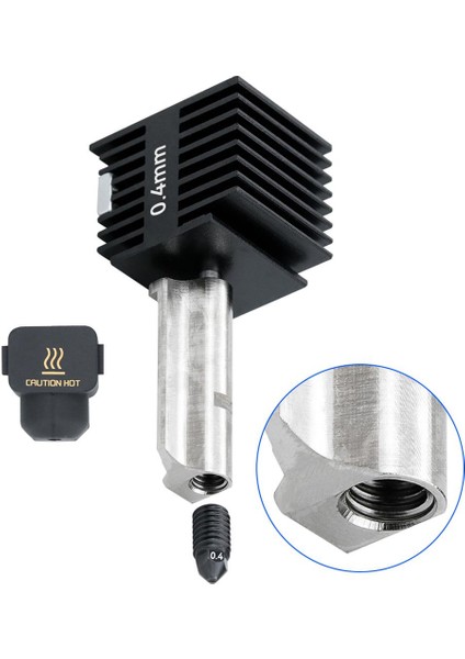 Bambu Lab A1-A1 Mini Sertleştirilmiş Çelik Mekanik Hotend Kiti-0.8mm modelleri