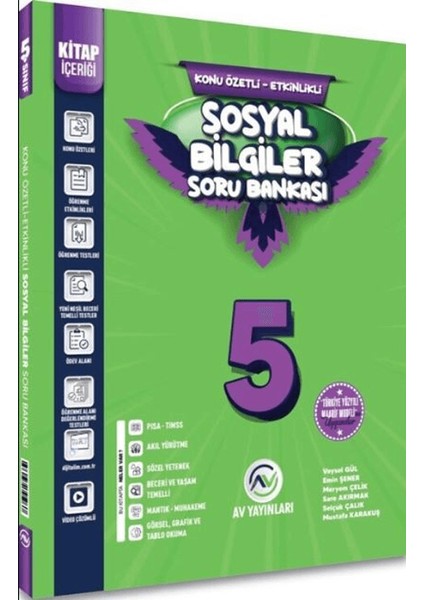 (Sınıf: 5) Sosyal Bilgiler Kazanım Etkinlikli Soru Bankası - Veysel Gül