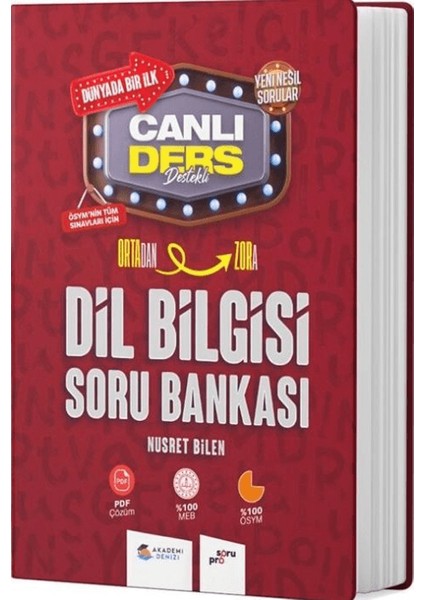 Kpss Dil Bilgisi Ortadan Zora Canlı Ders Soru Bankası - Nusret Bilen
