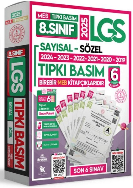 (Sınıf: 8) 2025 Lgs Sayısal - Sözel Tıpkı Basım 6 Fasikül Deneme